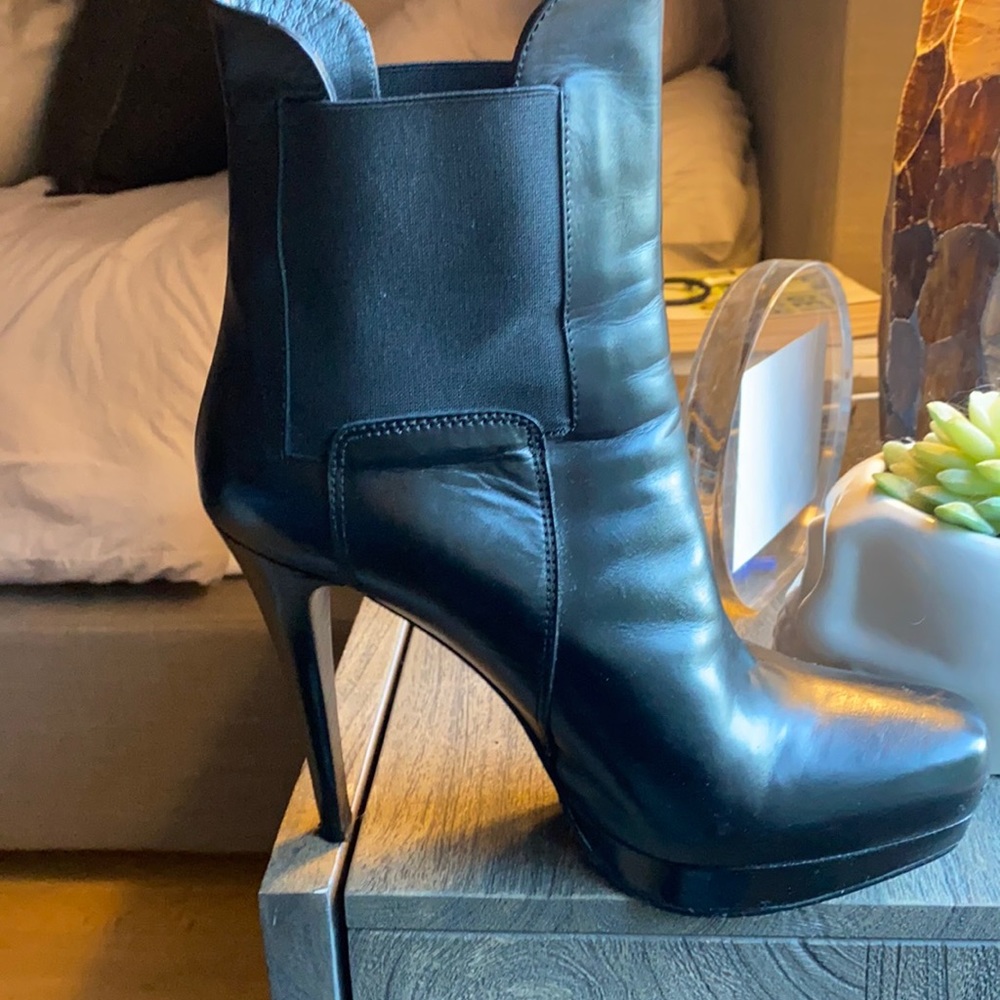 Stuart Weitzman black high heel boots